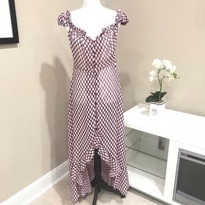 NWT OC OrderPlus Sheer Polka Dot Maxi Dress
